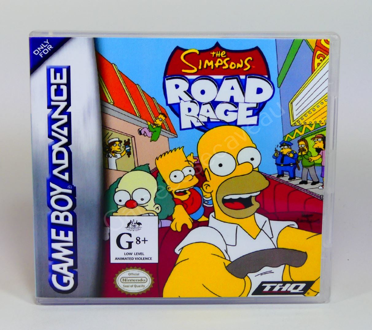 The Simpsons Road Rage - GBA Replacement Case