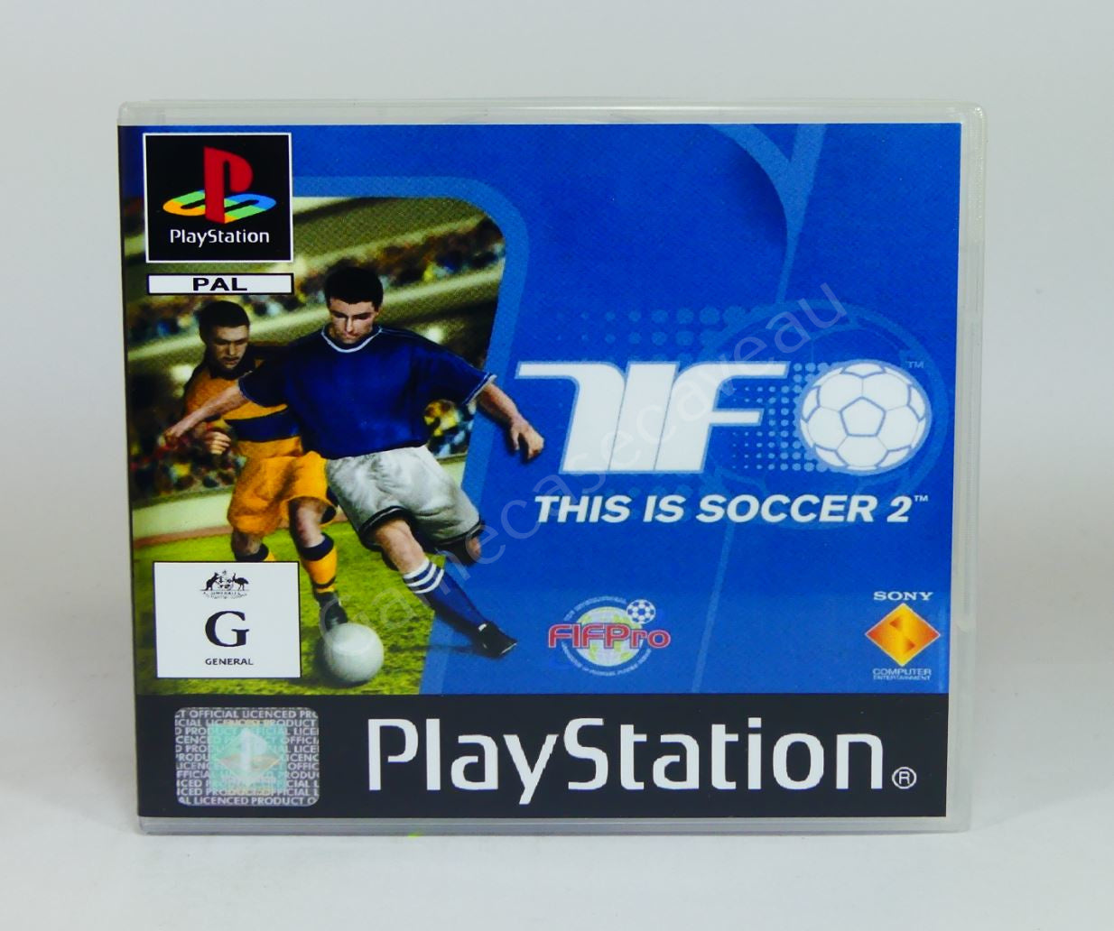 This is Soccer 2 - PS1 Replacement Case