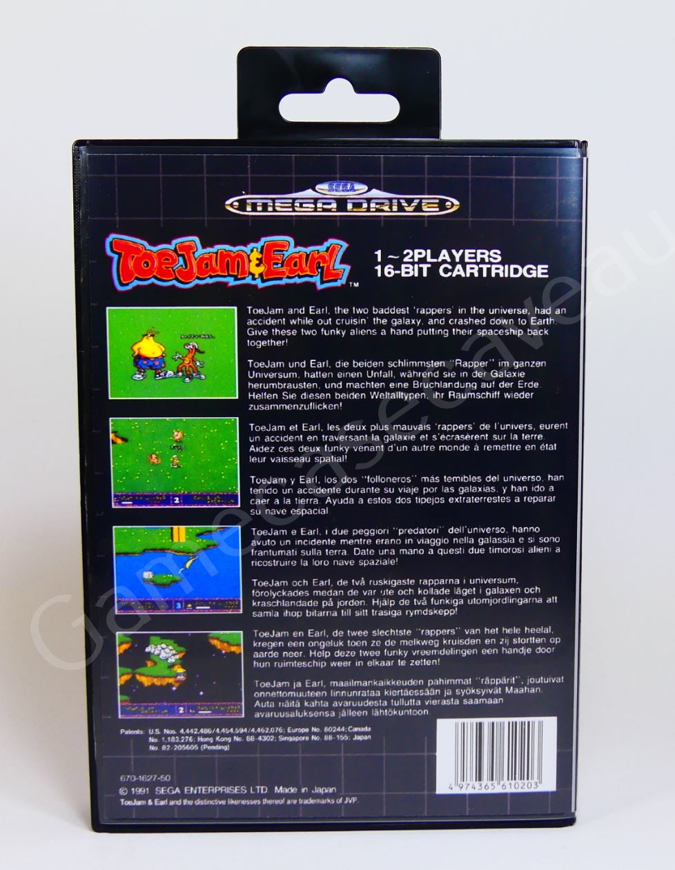 Toejam & Earl - SMD Replacement Case