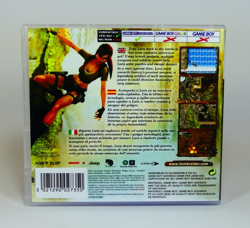 Tomb Raider Legend - GBA Replacement Case