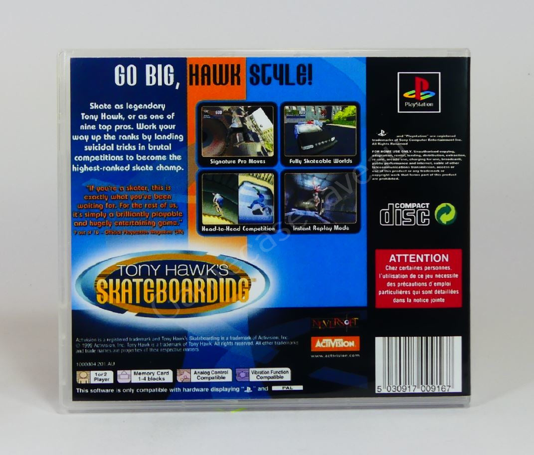 Tony Hawk's Skateboarding - PS1 Replacement Case