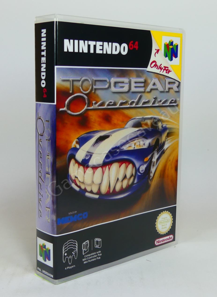 Top Gear Overdrive - N64 Replacement Case