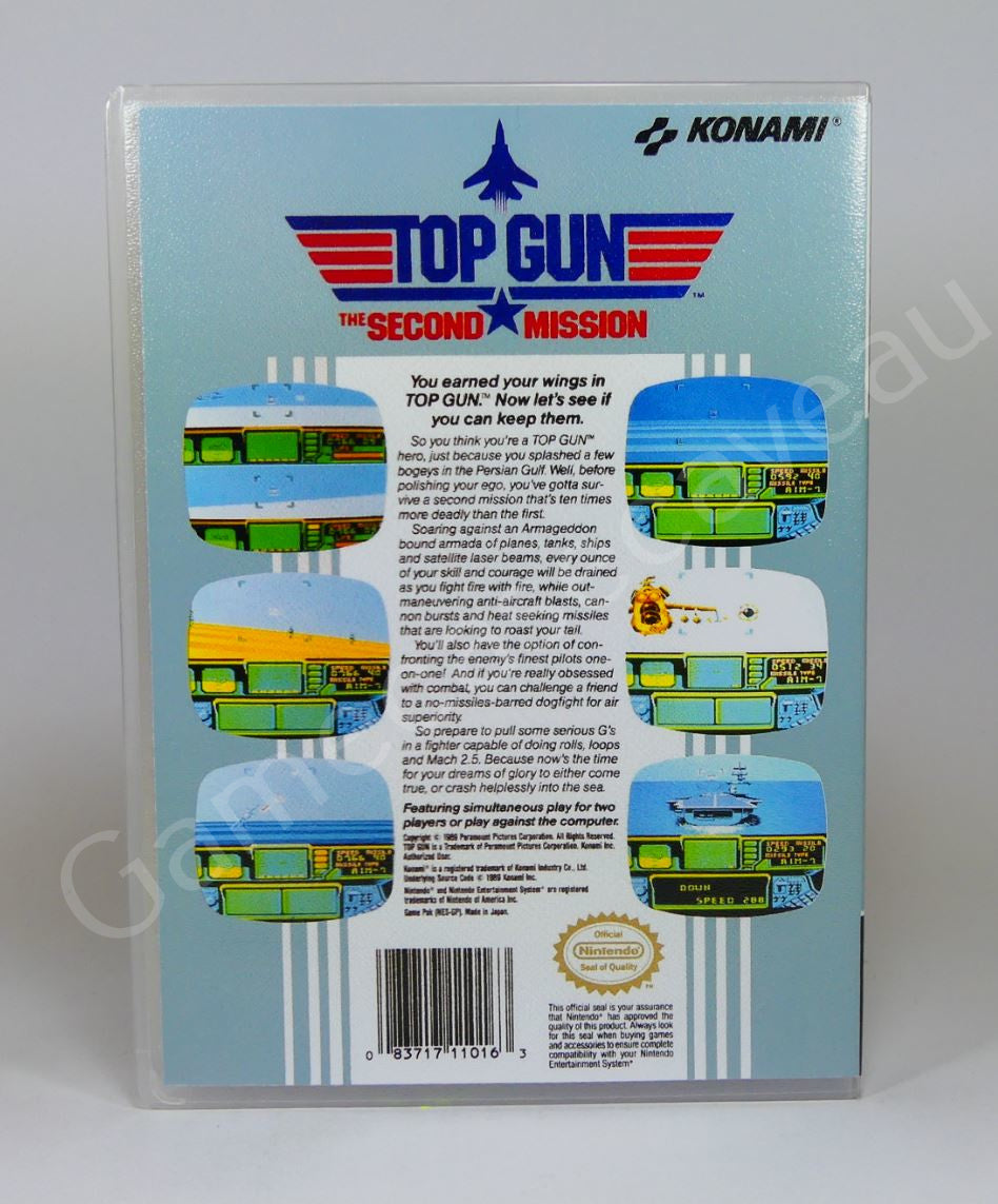 Top Gun the Second Mission - NES Replacement Case