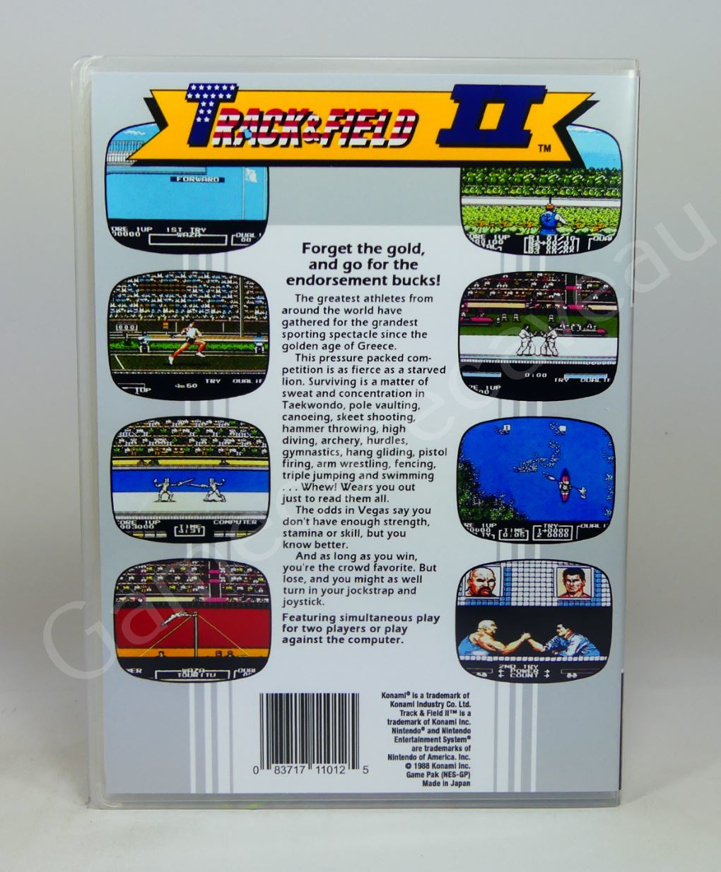 Track & Field II - NES Replacement Case