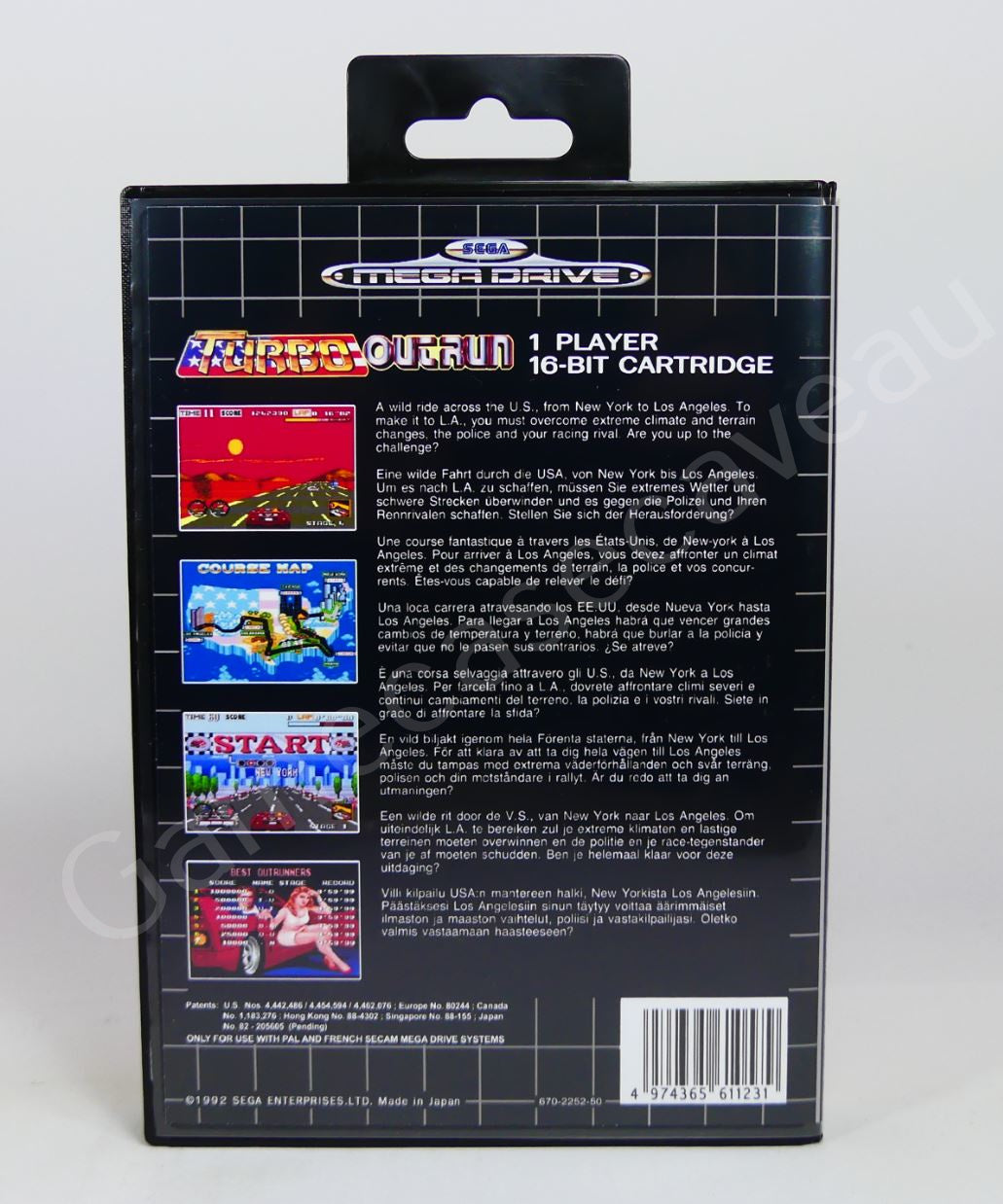 Turbo Outrun - SMD Replacement Case