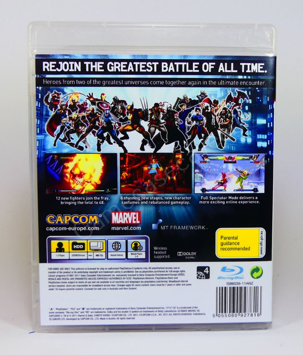 Ultimate Marvel vs Capcom 3 - PS3 Replacement Case