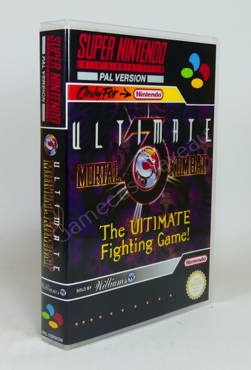 Ultimate Mortal Kombat 3 - SNES Replacement Case