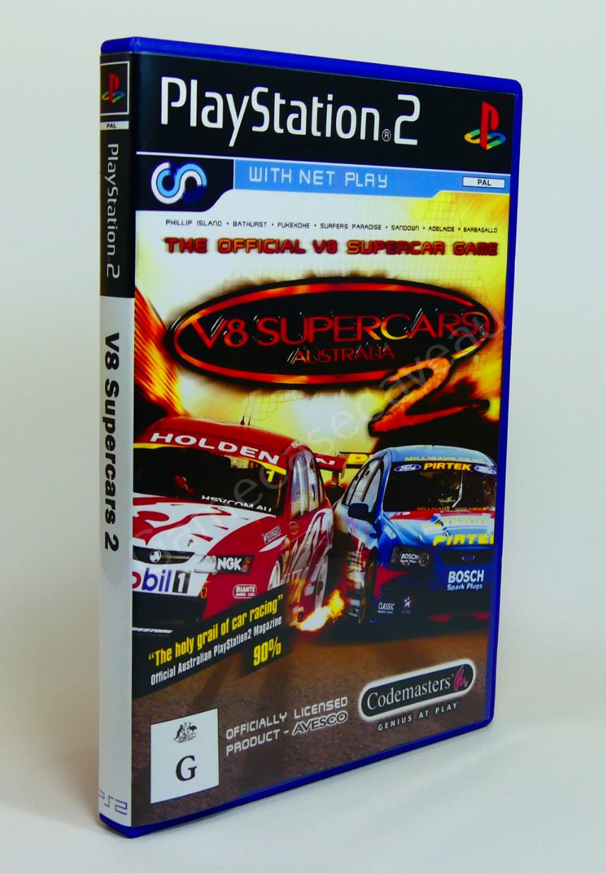 V8 Supercars 2 - PS2 Replacement Case