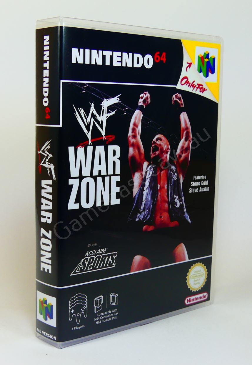 WWF War Zone - N64 Replacement Case
