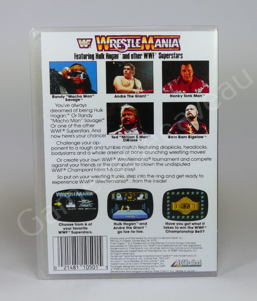 WWF Wrestlemania - NES Replacement Case