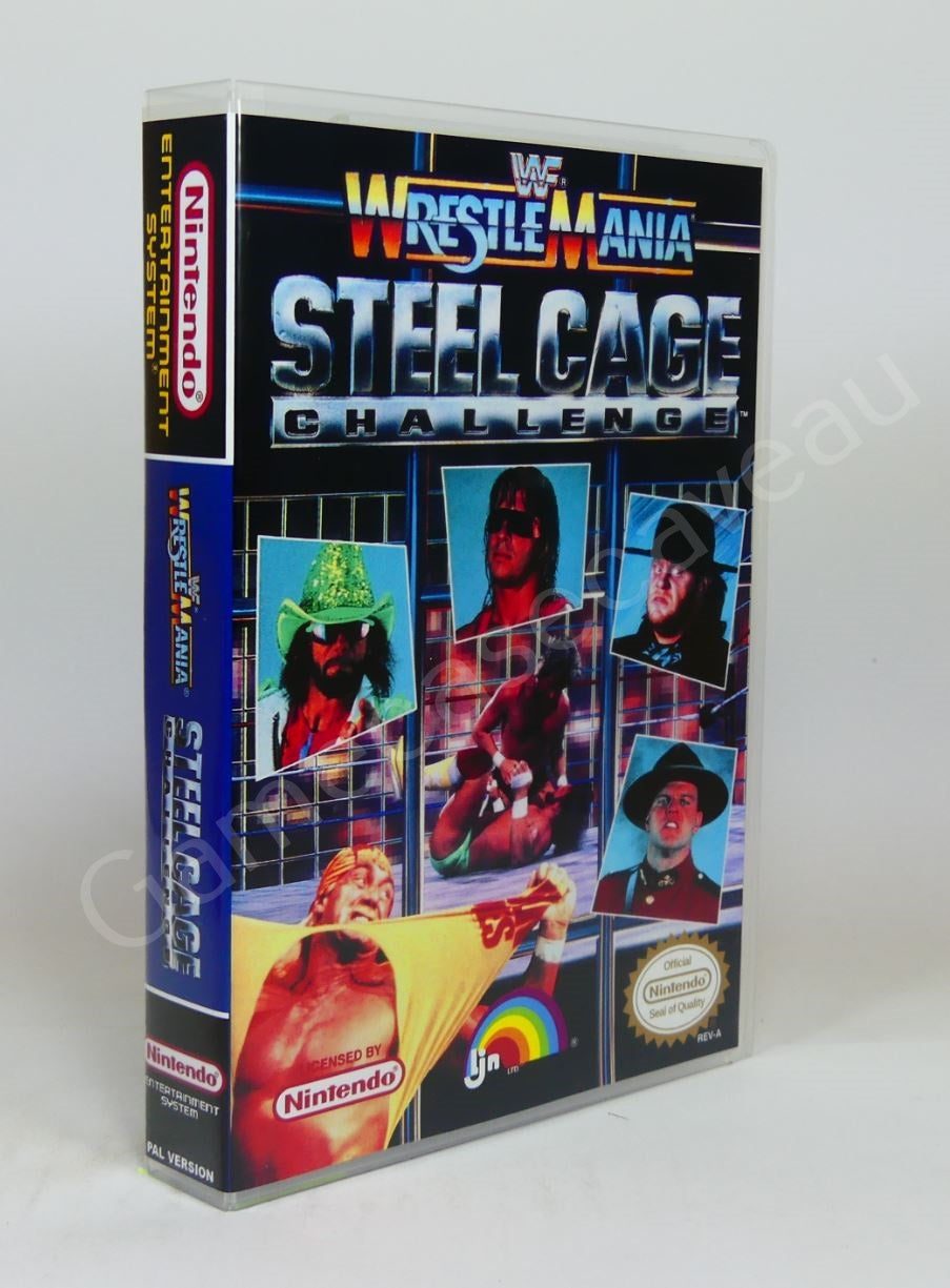 WWF Wrestlemania Steel Cage Challenge - NES Replacement Case
