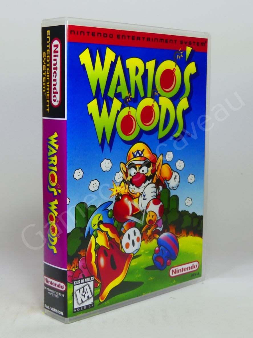 Wario's Woods - NES Replacement Case