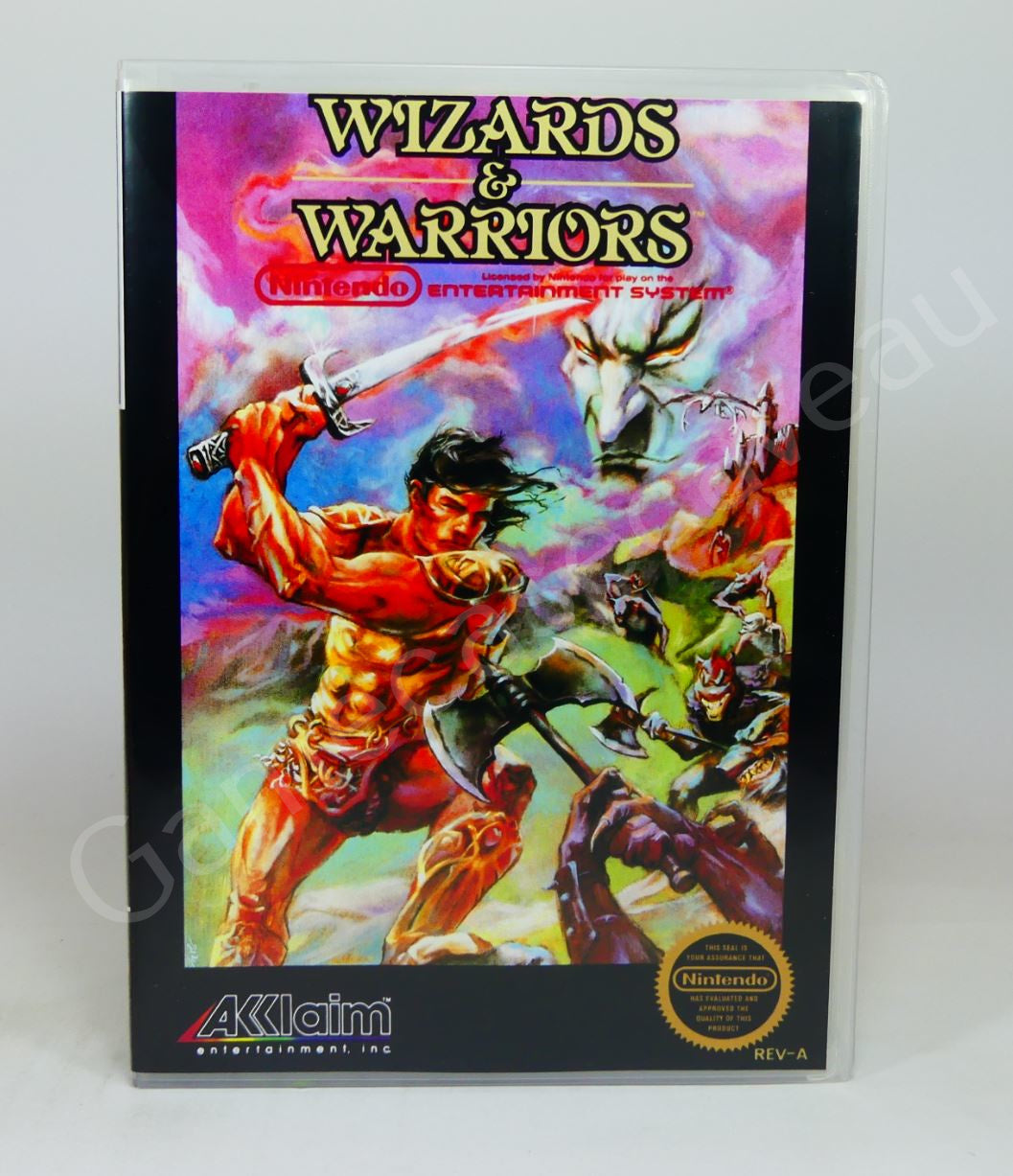 Wizards & Warriors - NES Replacement Case