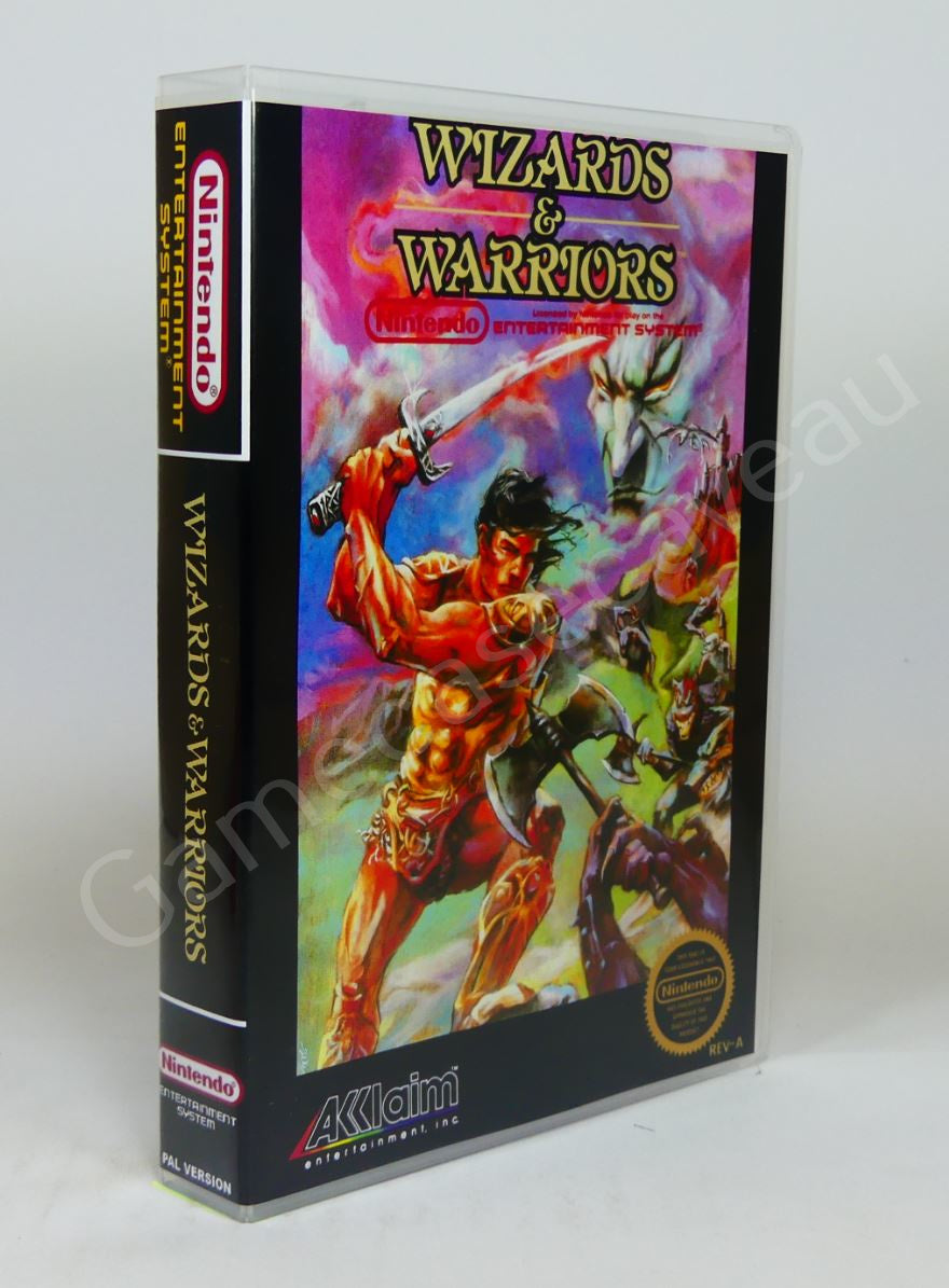 Wizards & Warriors - NES Replacement Case