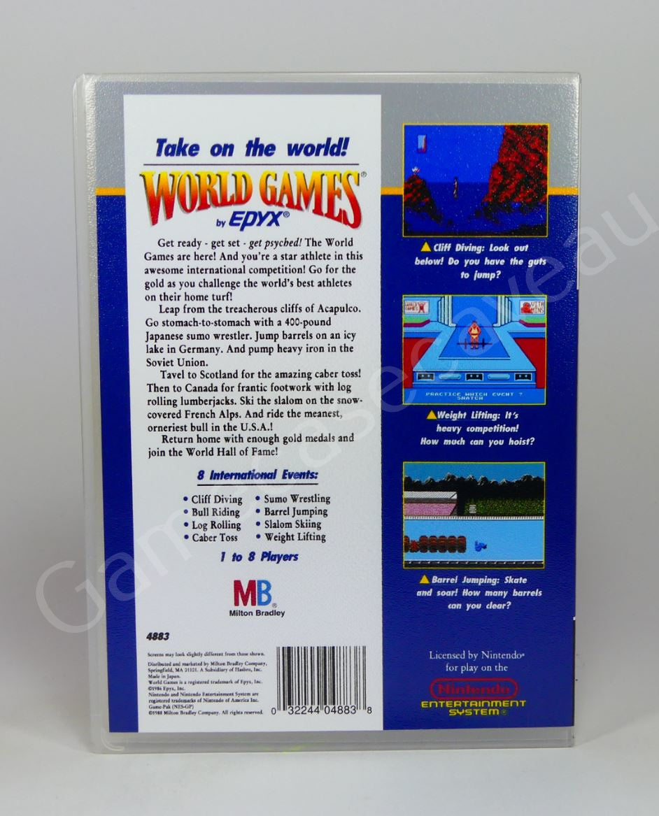 World Games - NES Replacement Case