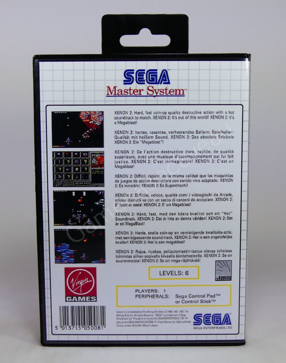 Xenon 2 Megablast - SMS Replacement Case