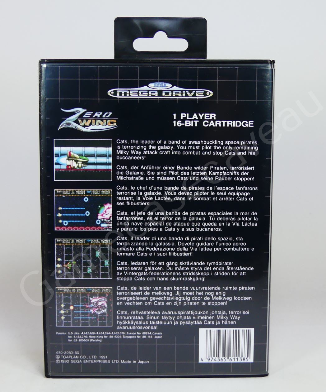 Zero Wing - SMD Replacement Case