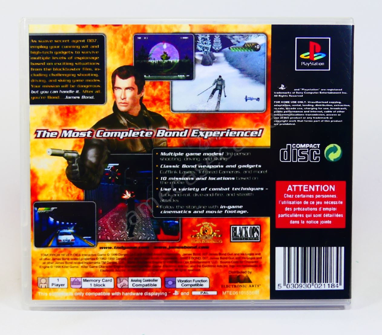 007 Tomorrow Never Dies - PS1 Replacement Case