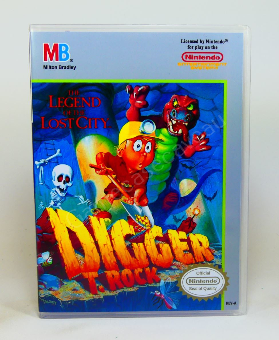 Digger T Rock The Legend of the Lost City - NES Replacement Case