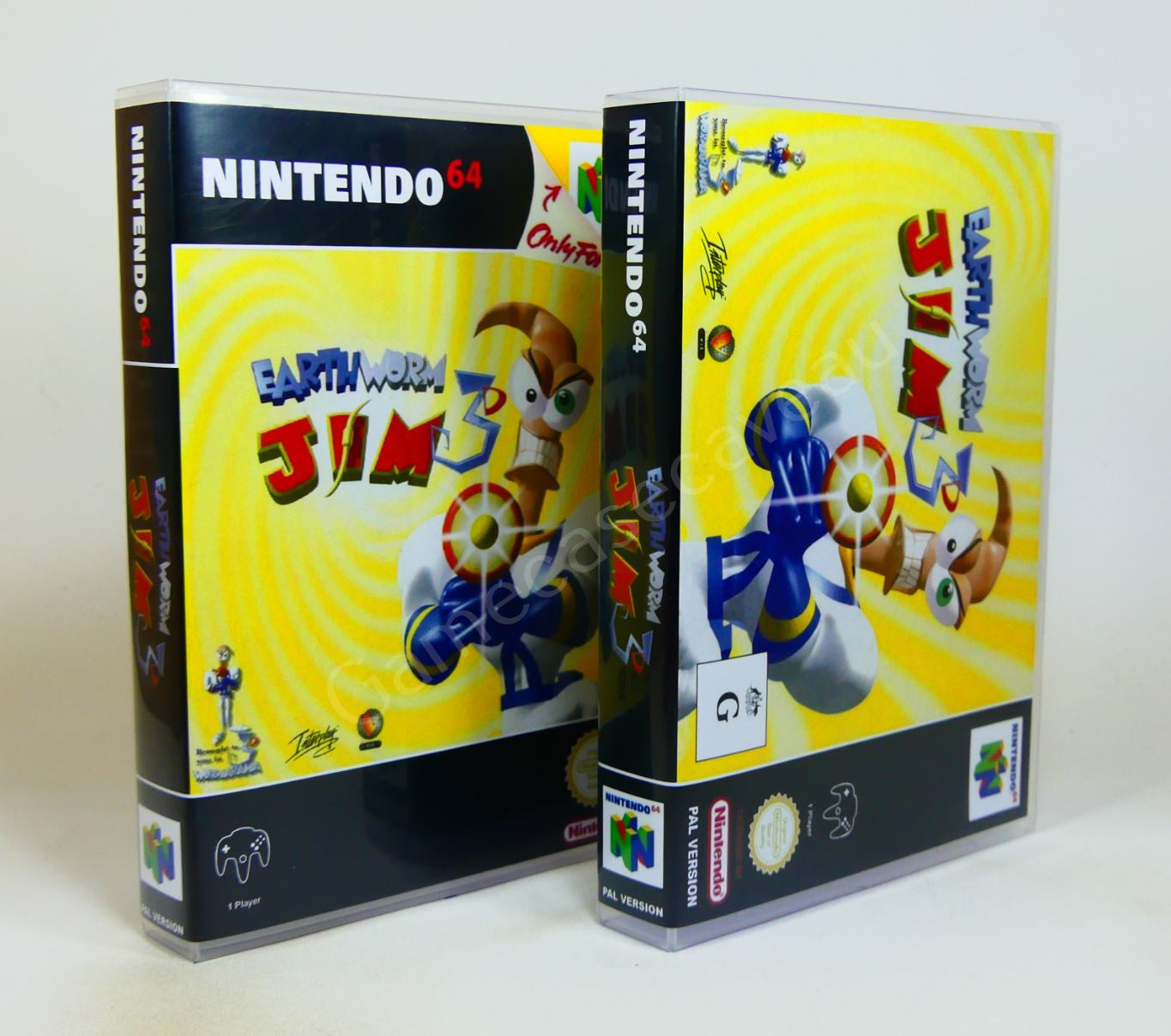 Earthworm Jim 3D - N64 Replacement Case