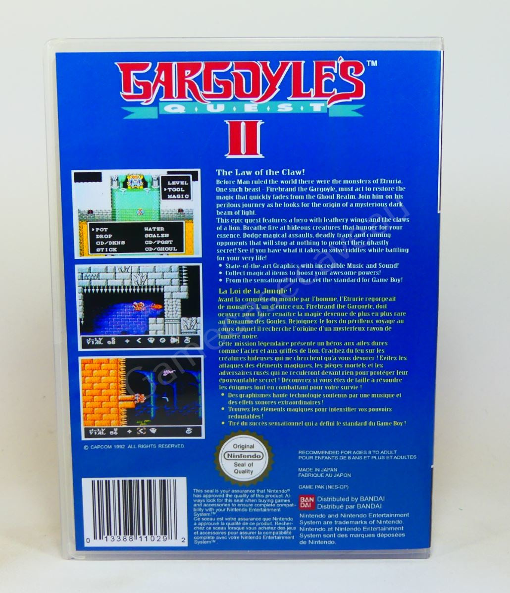 Gargoyles Quest II - NES Replacement Case