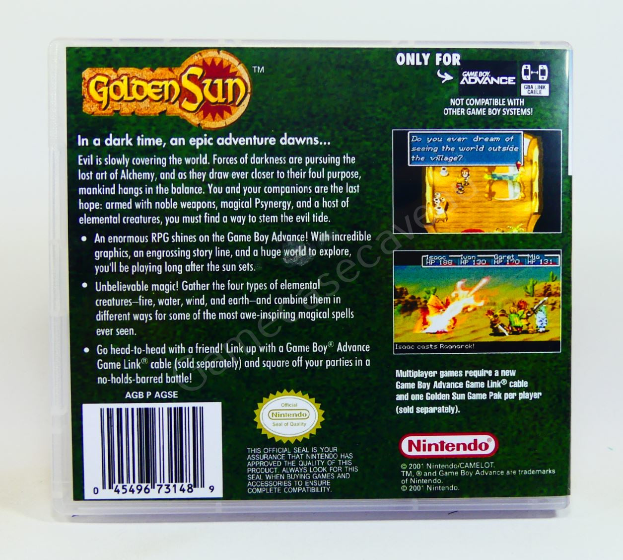 Golden Sun - GBA Replacement Case