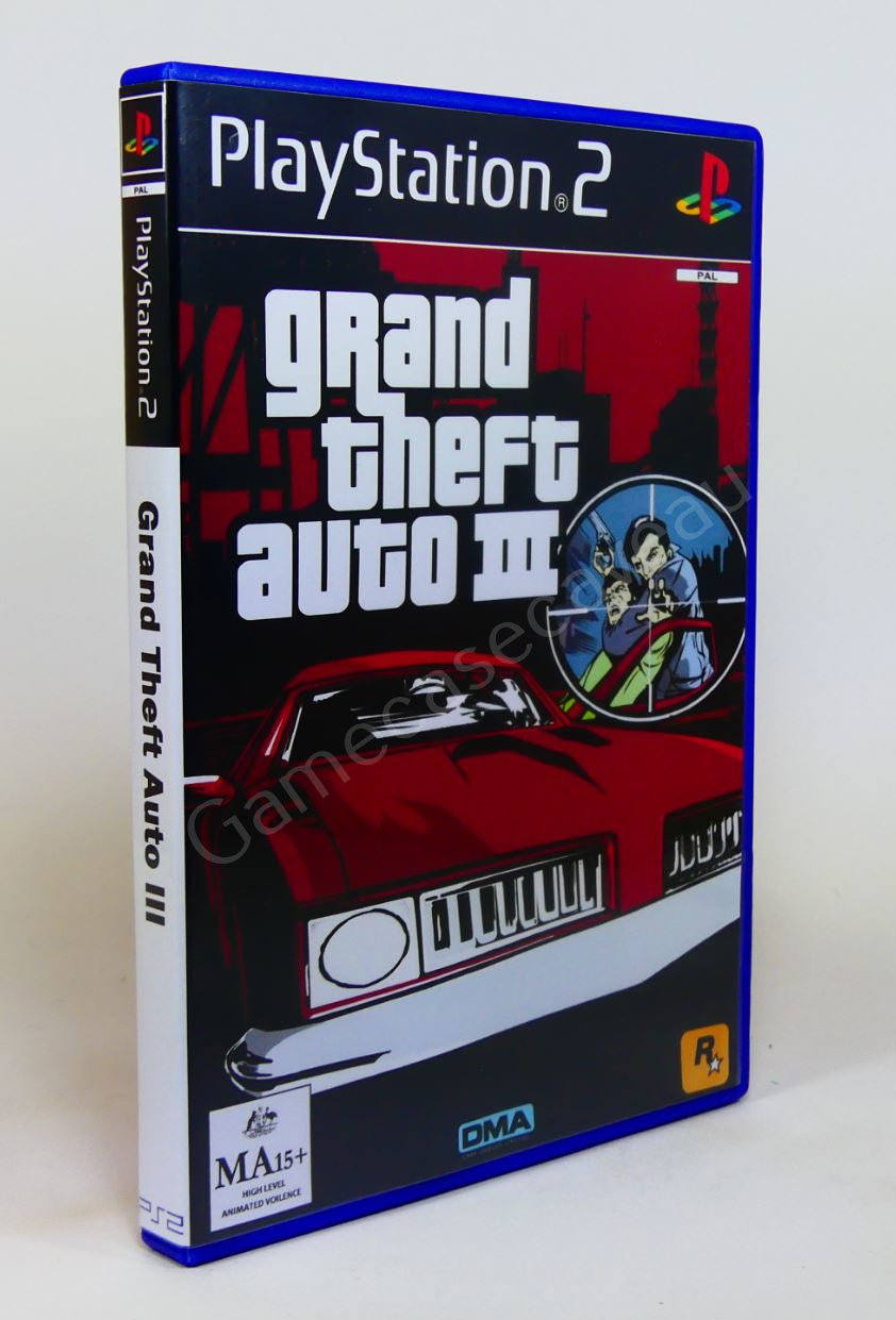 GTA Grand Theft Auto III - PS2 Replacement Case – GameCaseCaveAU