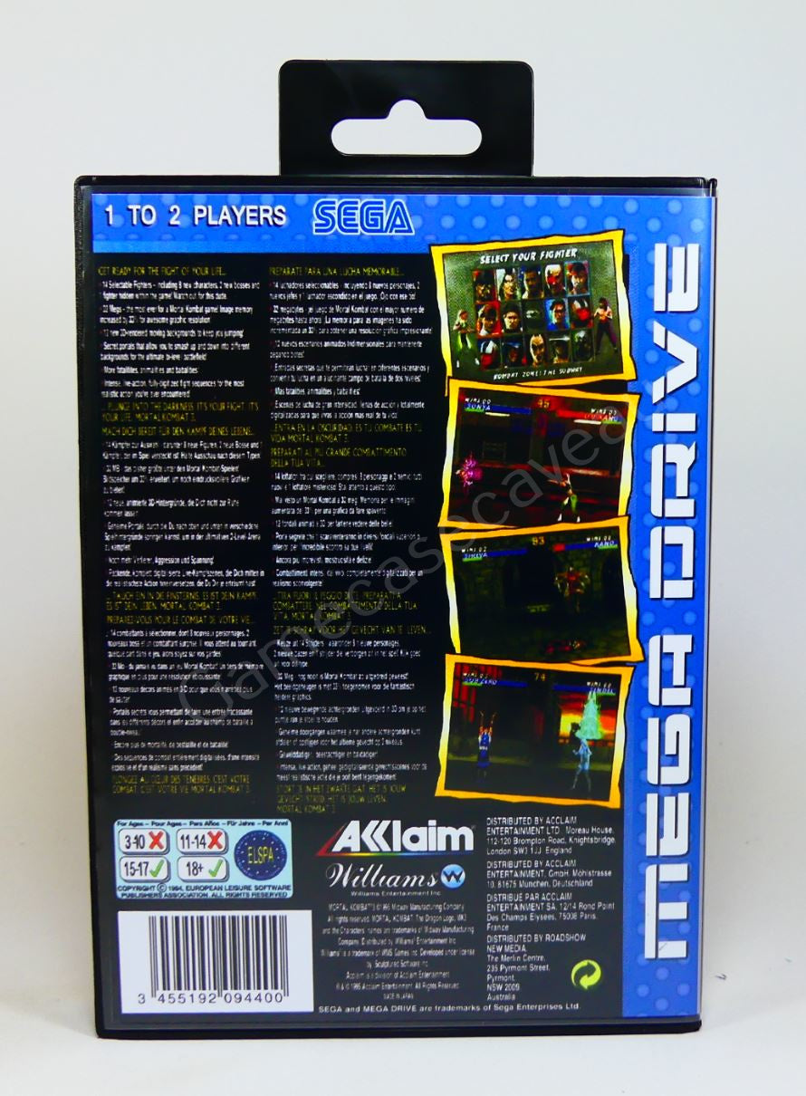 Mortal Kombat 3 - SMD Replacement Case