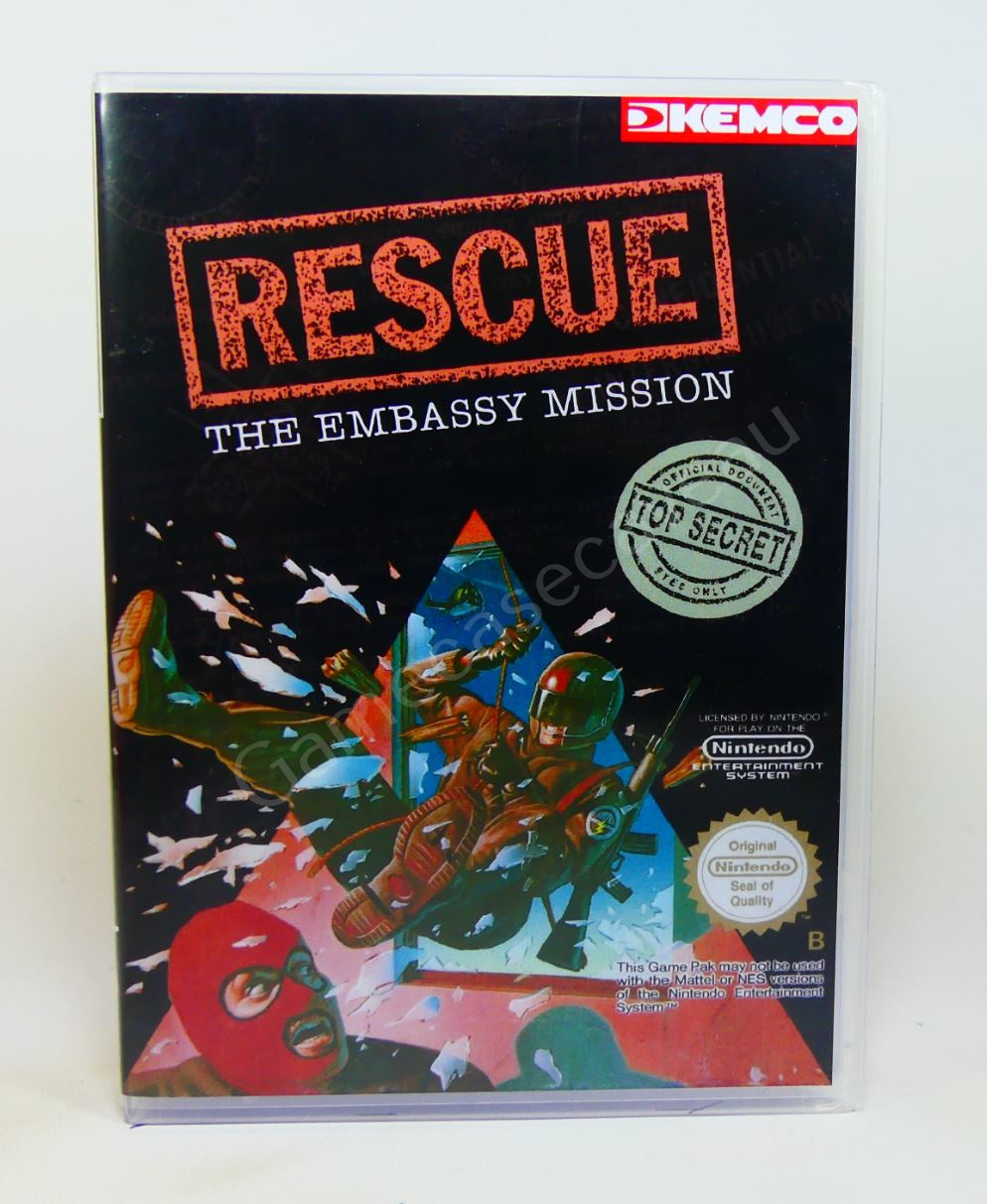 Rescue The Embassy Mission - NES Replacement Case