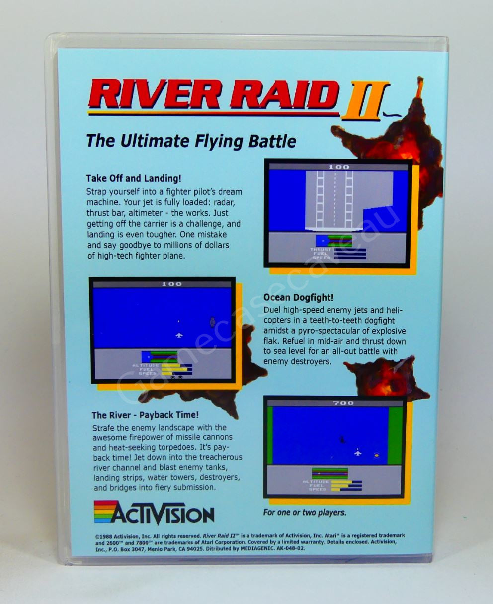 River Raid II - 2600 Replacement Case