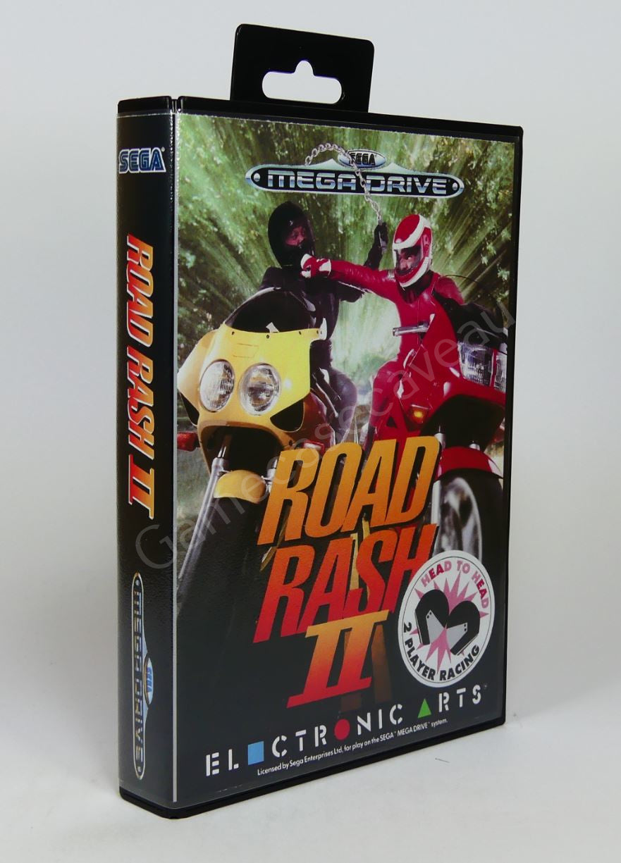 Road Rash II - SMD Replacement Case