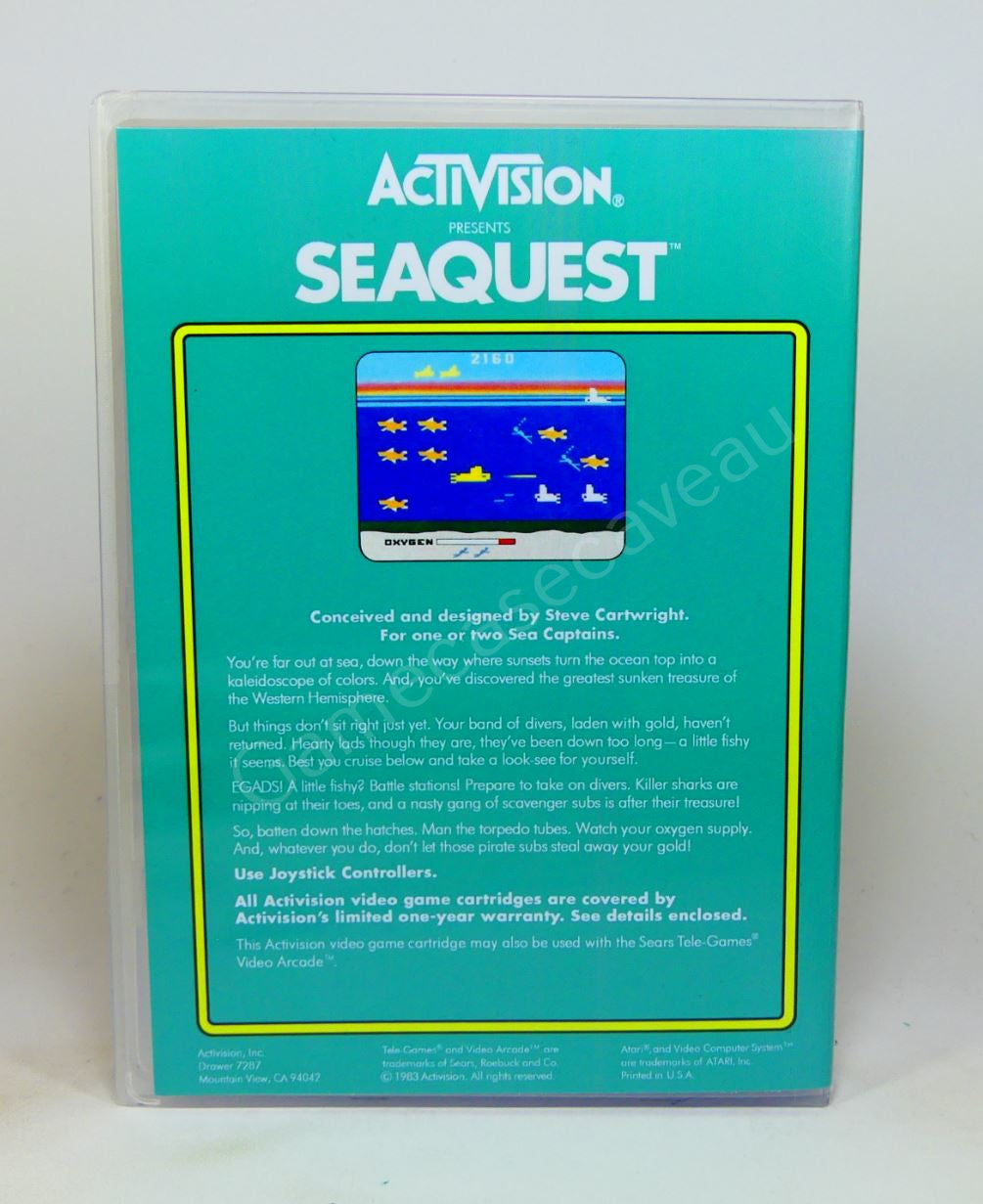 Seaquest - 2600 Replacement Case