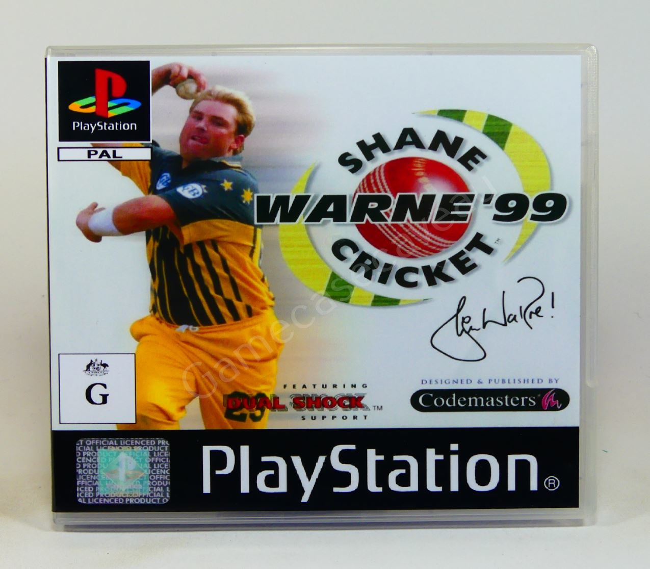 Shane Warne Cricket 99 - PS1 Replacement Case