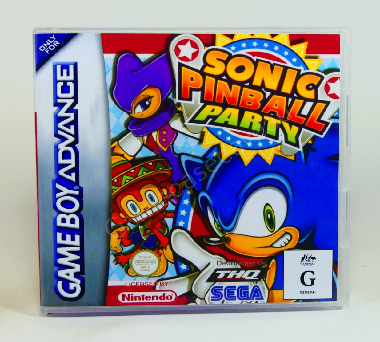Sonic Pinball Party - GBA Replacement Case
