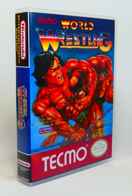 Tecmo World Wrestling - NES Replacement Case