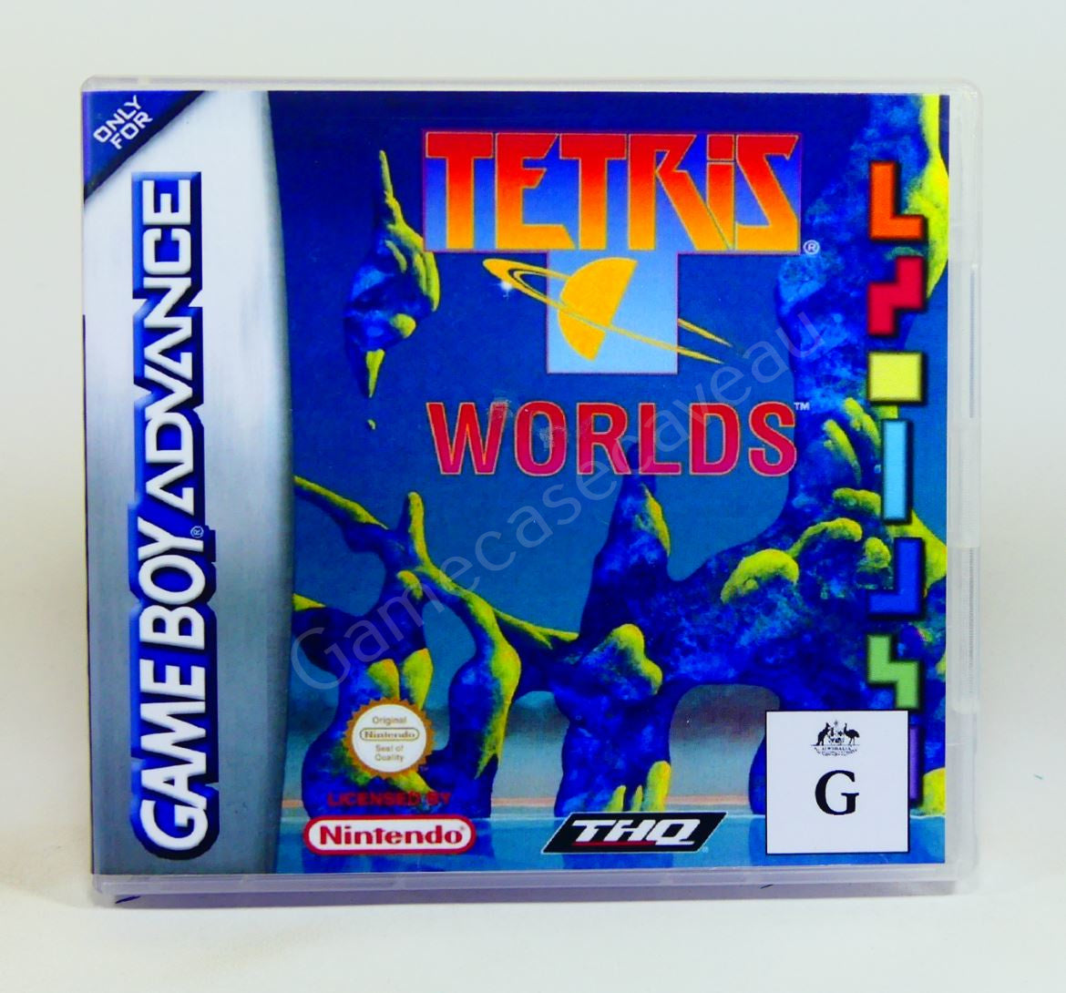 Tetris Worlds - GBA Replacement Case