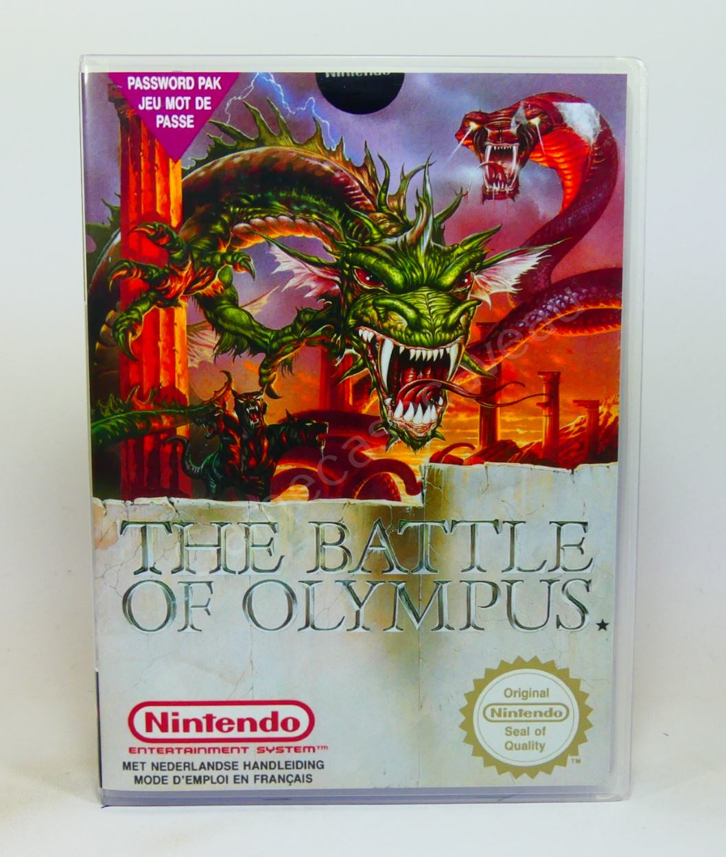 The Battle of Olympus - NES Replacement Case