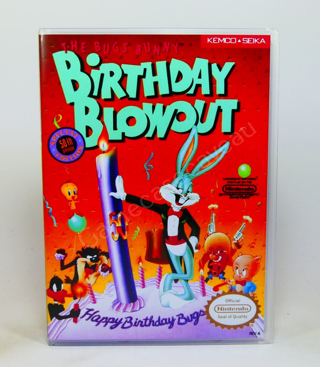 The Bugs Bunny Birthday Blowout - NES Replacement Case