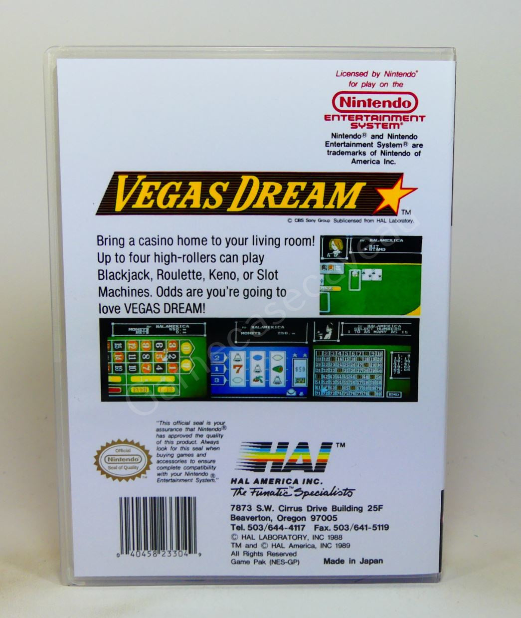 Vegas Dream - NES Replacement Case