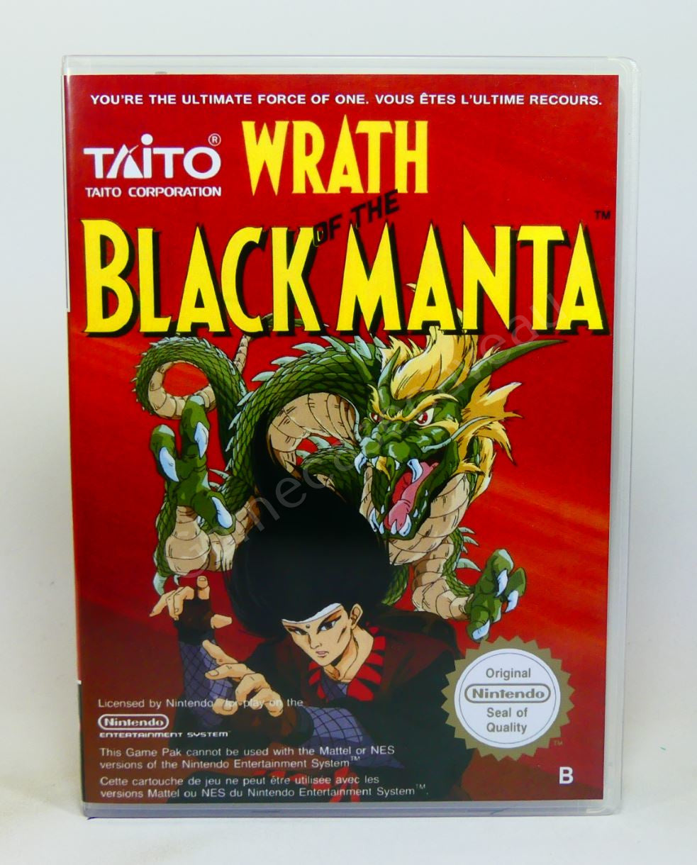 Wrath of the Black Manta - NES Replacement Case