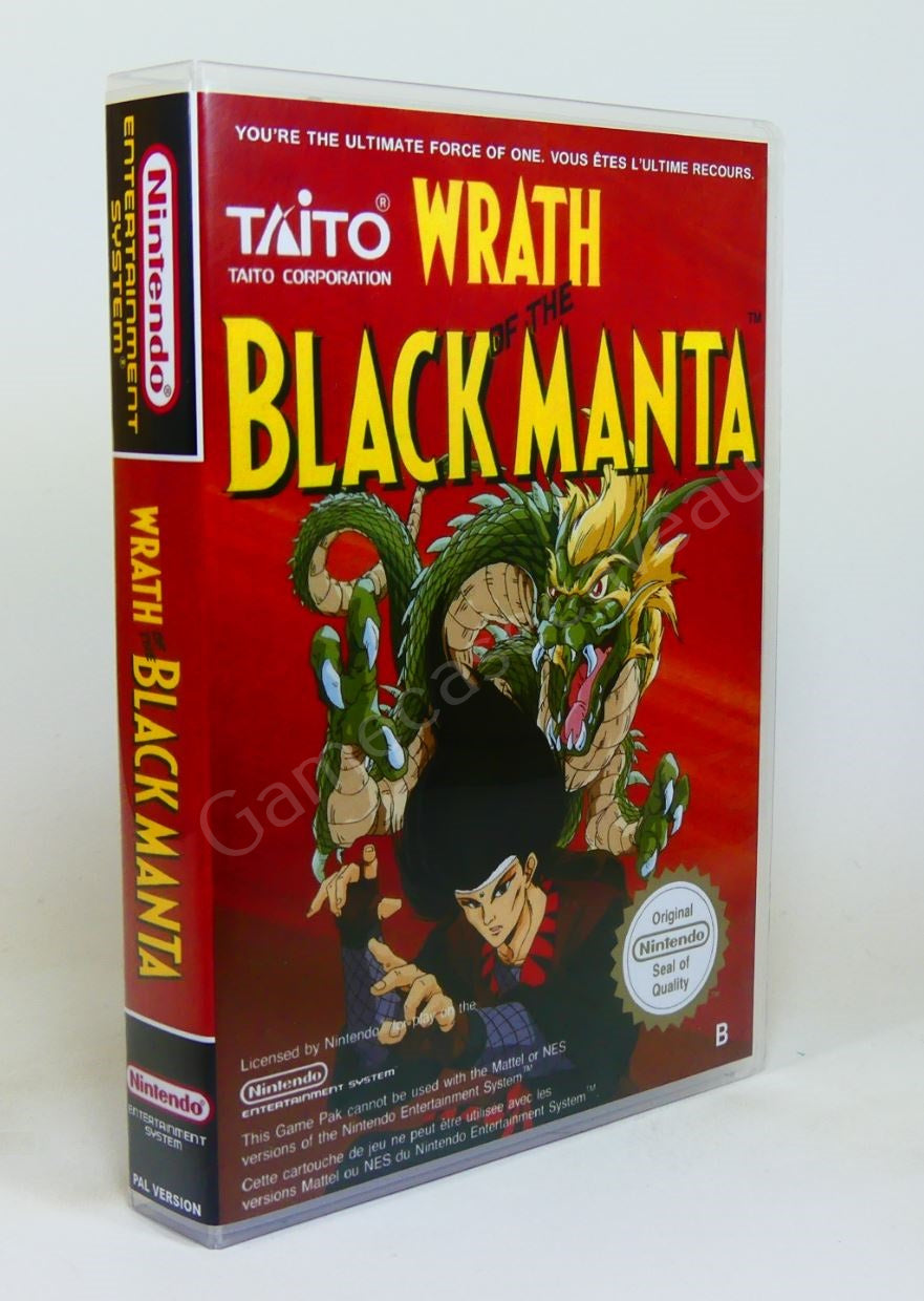 Wrath of the Black Manta - NES Replacement Case