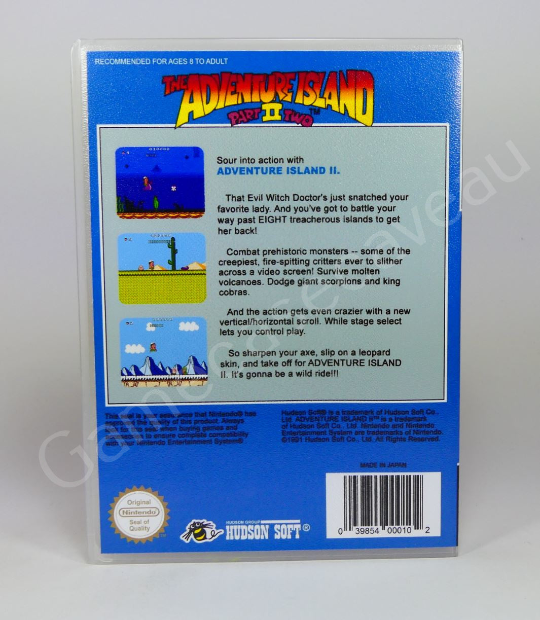 Adventure Island Part II - NES Replacement Case
