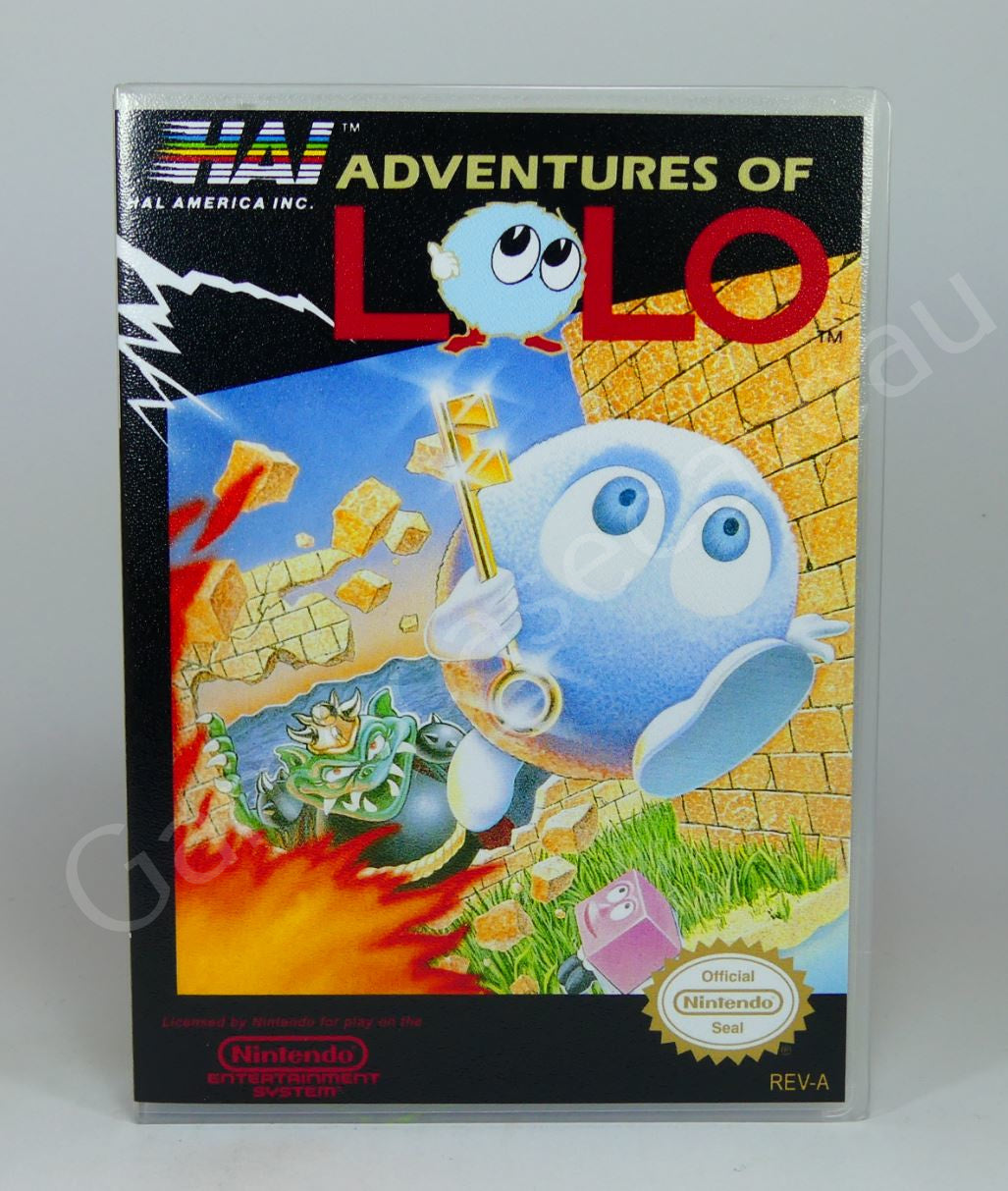 Adventures of Lolo - NES Replacement Case