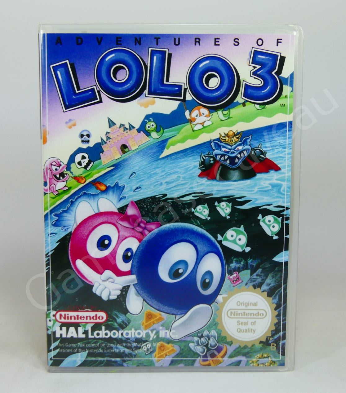 Adventures of Lolo 3 - NES Replacement Case