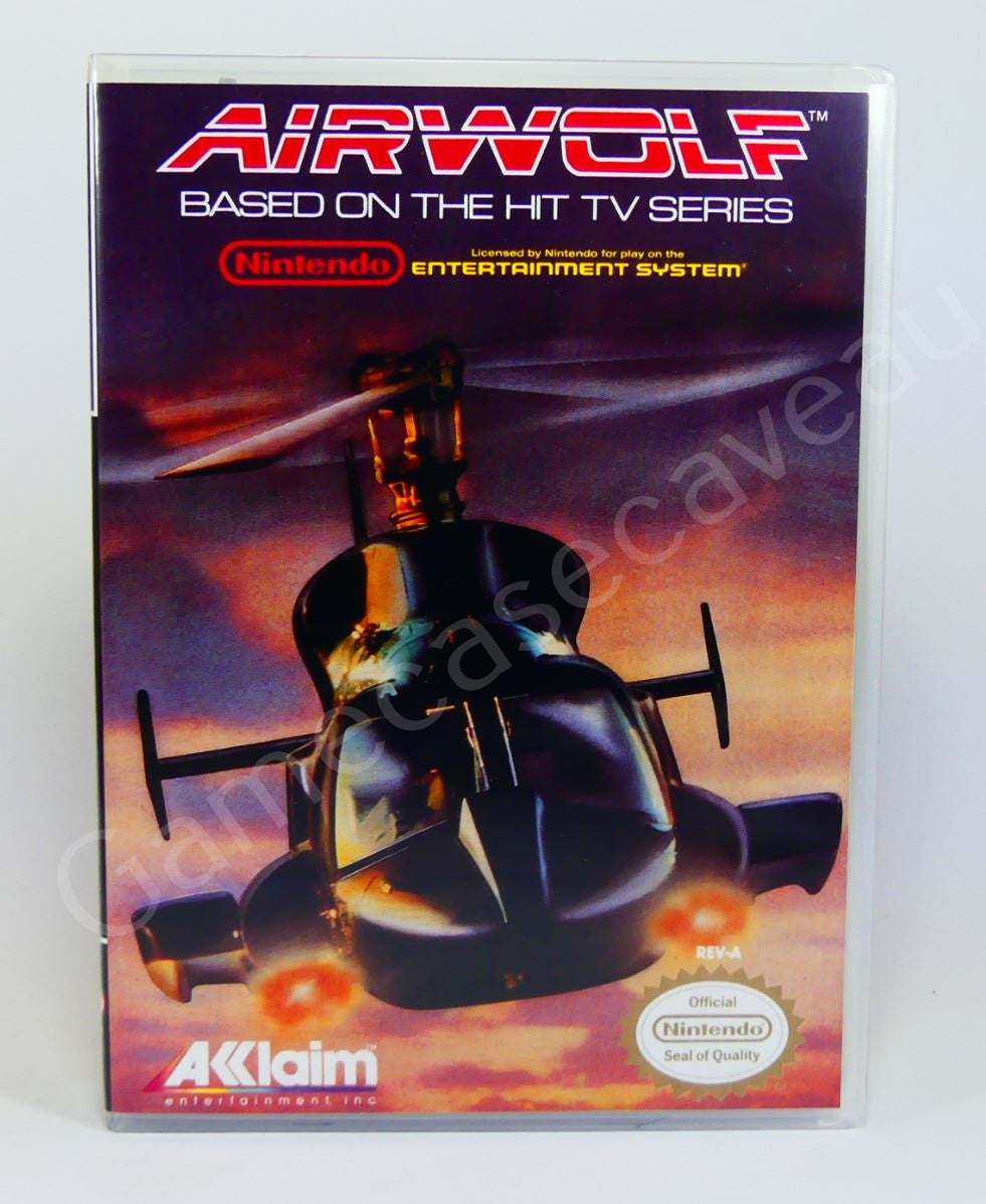 Airwolf - NES Replacement Case