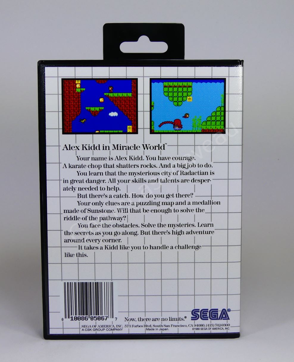 Alex Kidd in Miracle World - SMS Replacement Case