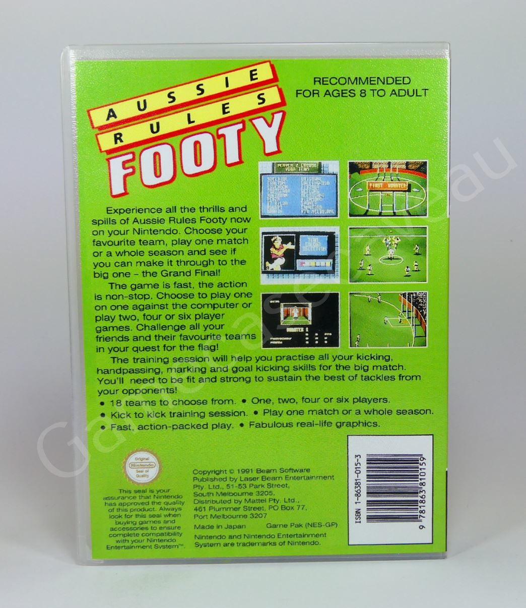 Aussie Rules Footy - NES Replacement Case