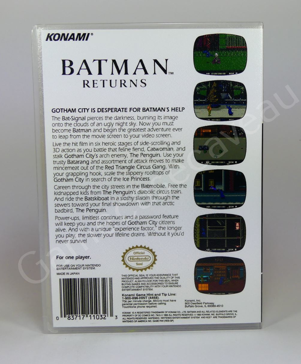 Batman Returns - NES Replacement Case