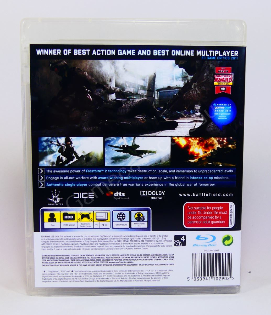 Battlefield 3 - PS3 Replacement Case