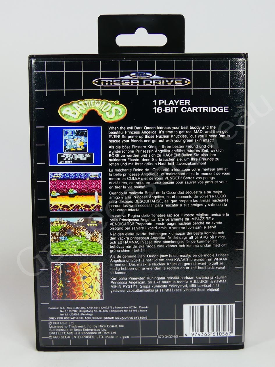 Battletoads - SMD Replacement Case